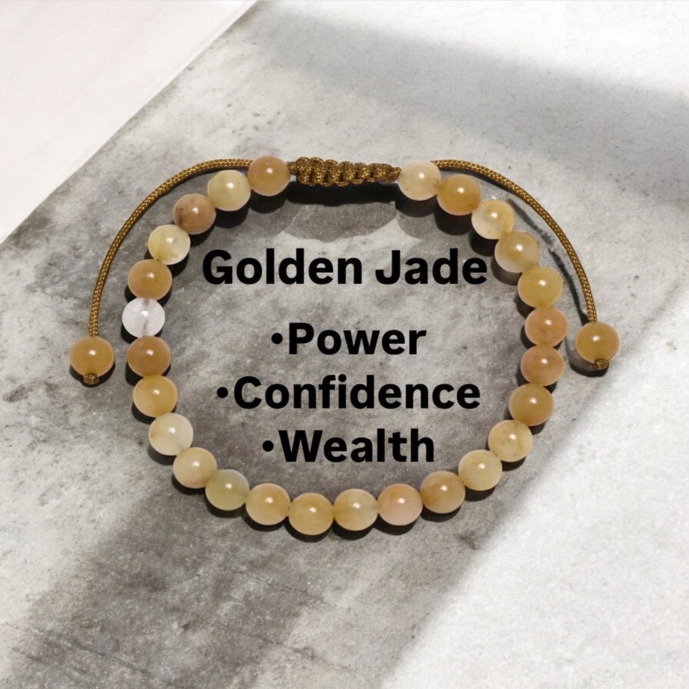 Gold Jade Bracelet with Elegant Design